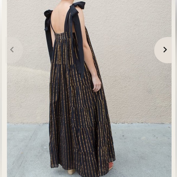 AISH Rayna black gold dress - Picture 2 of 5